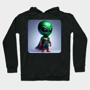 Martian Alien Caricature #4 Hoodie